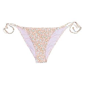aerie Cheeky Floral Print Side Tie Bikini Bottom - Size Large